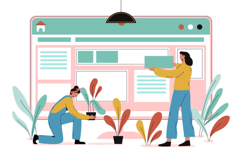  website structure and layout